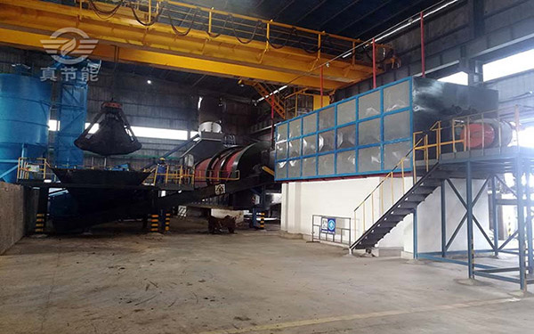 鴨糞烘干機現(xiàn)場